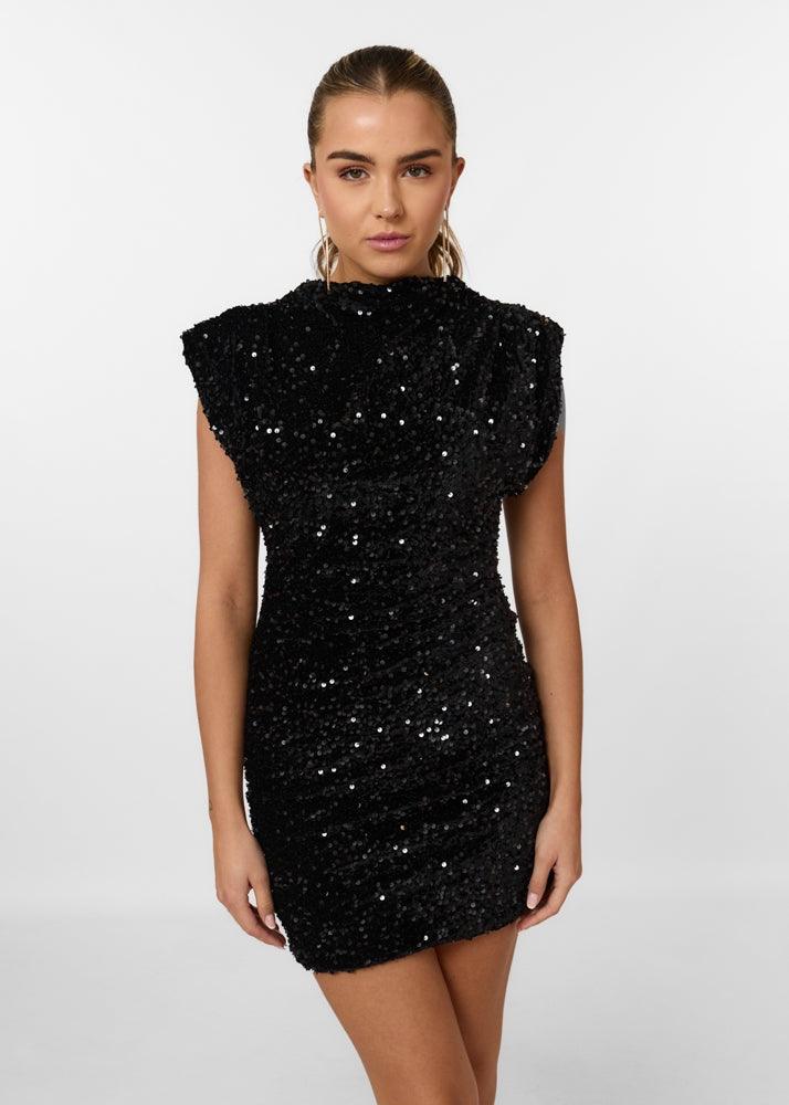 Dames Pailletten Avondjurk | Mini