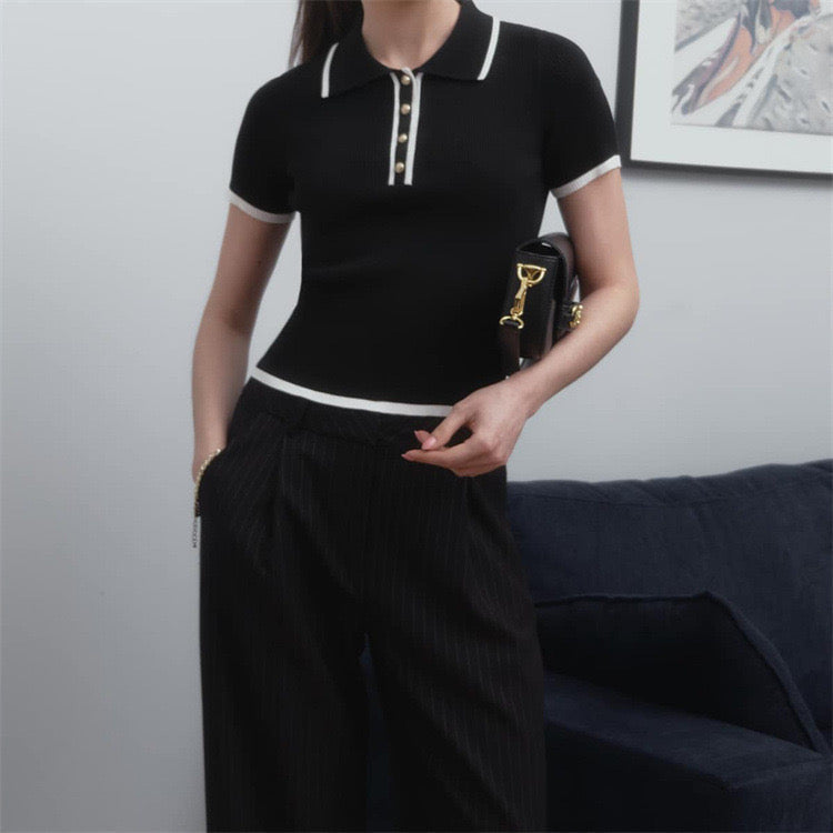 Dames Zomer Poloshirt | Kurzarm, Getailleerd