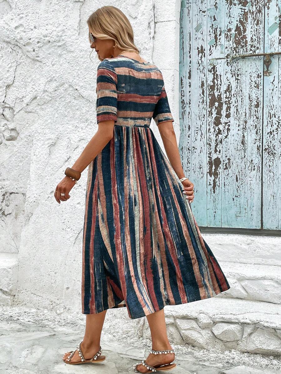 Dames Gebreide zomerjurk | Maxi
