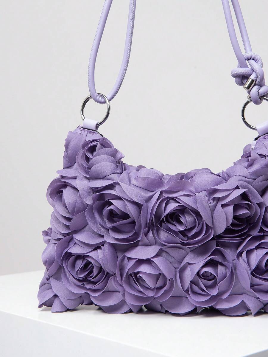 Dames Bohemian Zomer Rieten Tas | Klein, Met Gehaakt Design