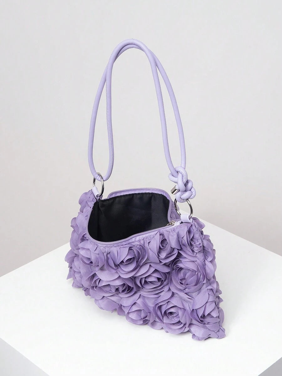 Dames Bohemian Zomer Rieten Tas | Klein, Met Gehaakt Design