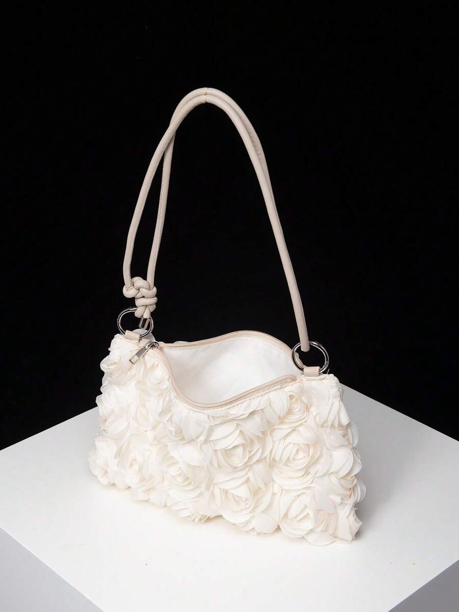 Dames Bohemian Zomer Rieten Tas | Klein, Met Gehaakt Design
