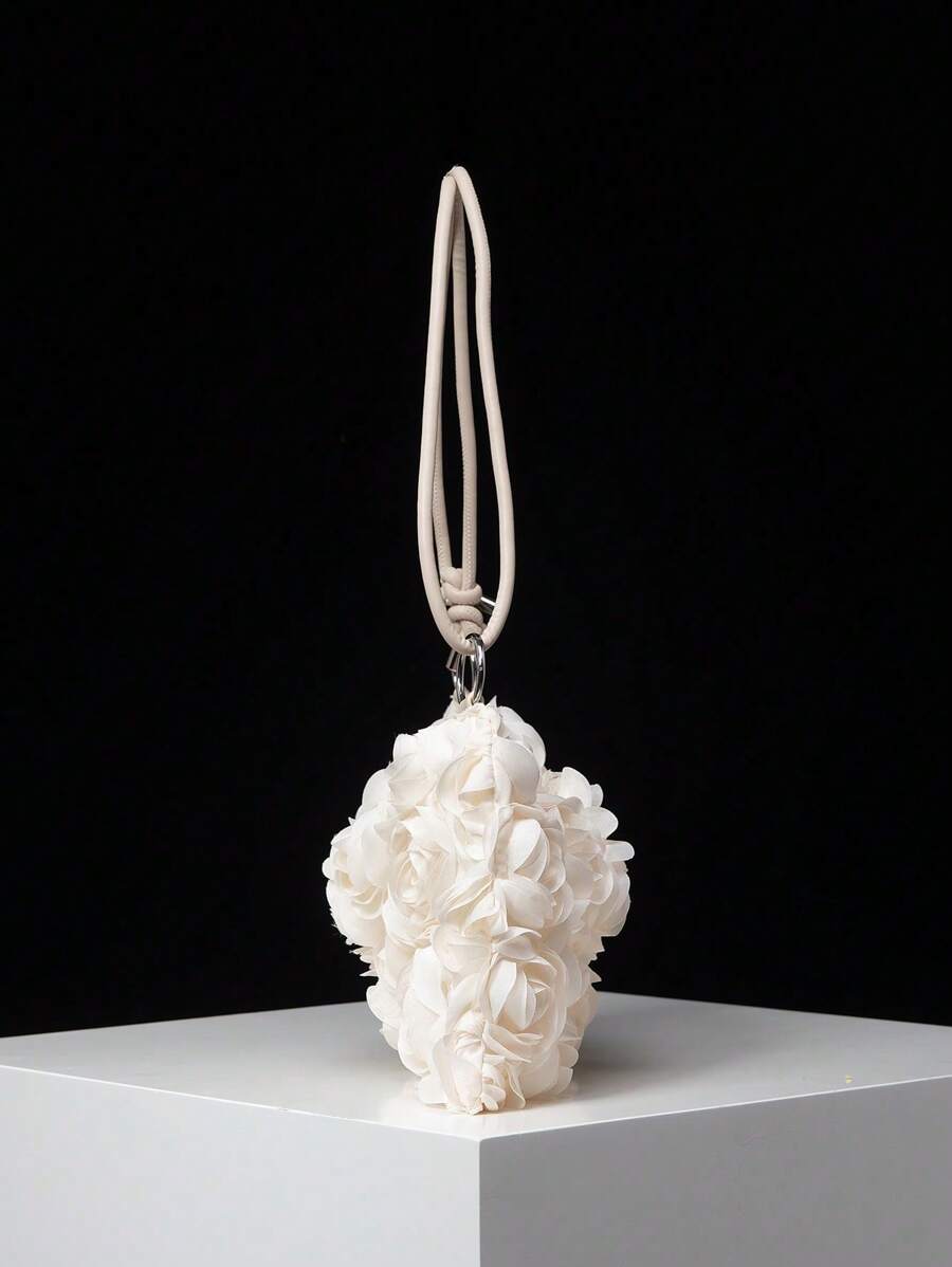 Borsa estiva bohemien da donna in paglia | Piccola, con design all'uncinetto