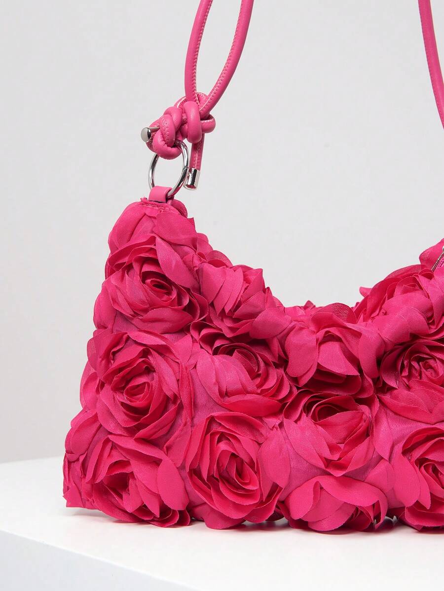 Borsa estiva bohemien da donna in paglia | Piccola, con design all'uncinetto