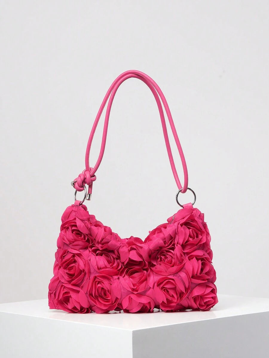 Dames Bohemian Zomer Rieten Tas | Klein, Met Gehaakt Design