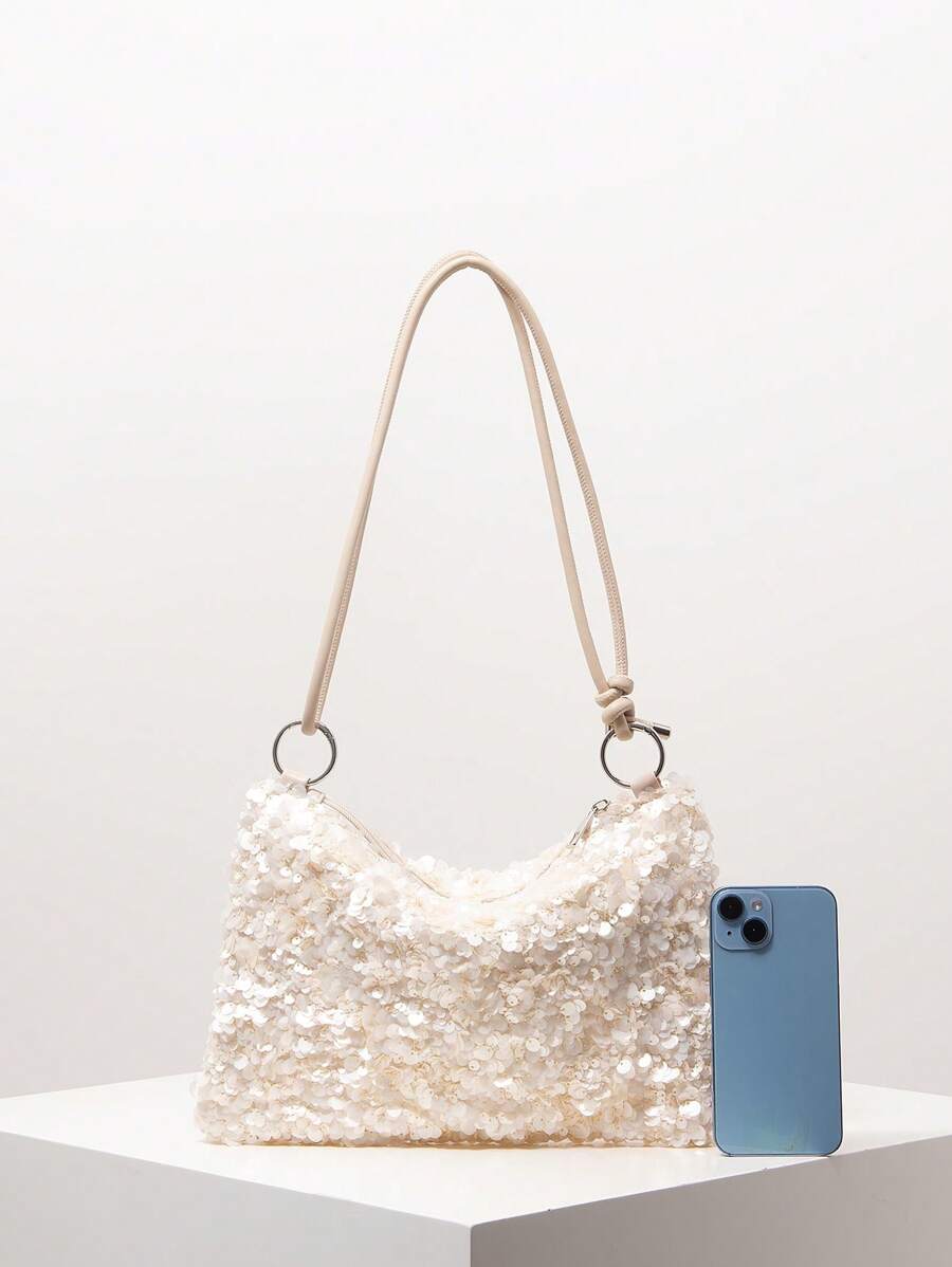 Dames Bohemian Zomer Rieten Tas | Klein, Met Gehaakt Design