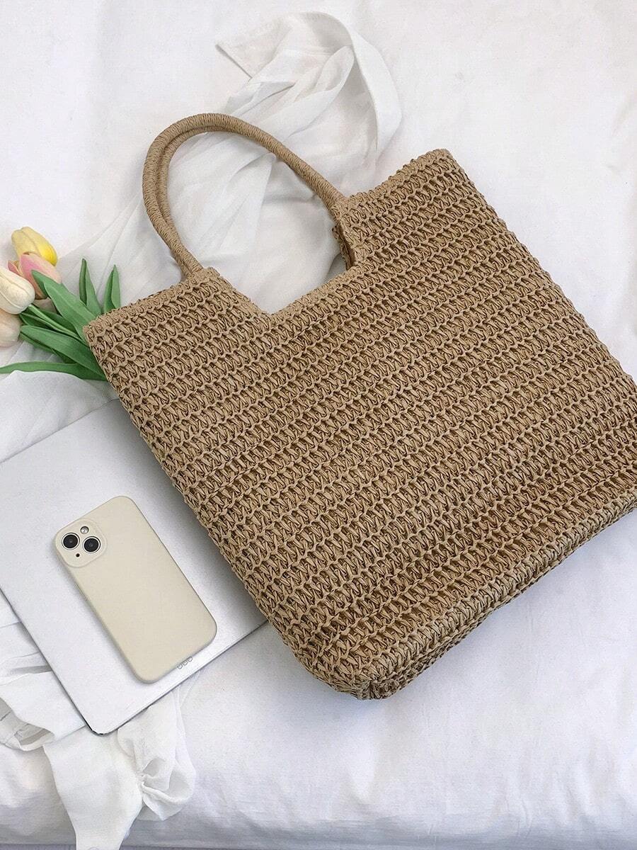 Dames Bohemian Zomer Rieten Tas | Groot, Gehaakt Design