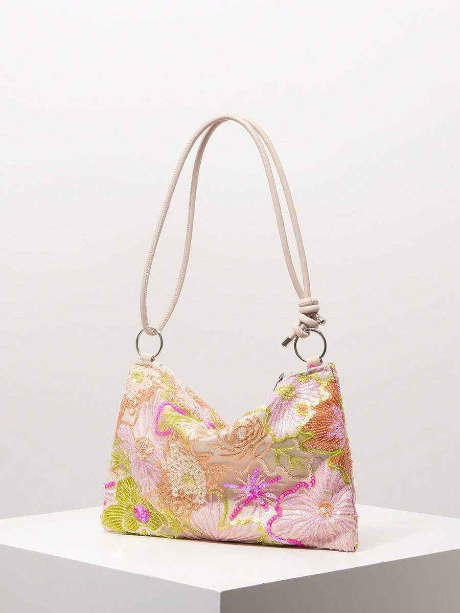 Dames Bohemian Zomer Rieten Tas | Klein, Met Gehaakt Design