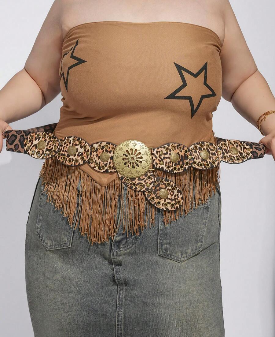 Dames Bohemian Zomer Riem | Breed, Met Gouden Details
