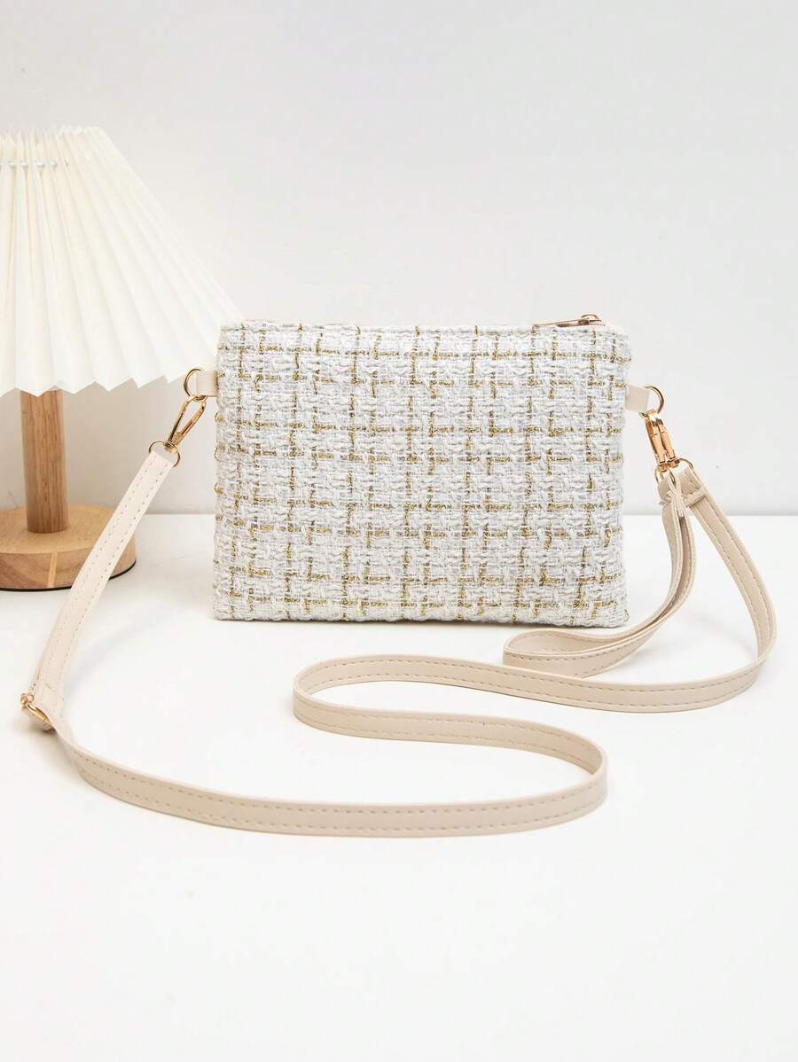 Dames Kleine Zomer Rieten Tas | Modern, Met Leren Schouderriem