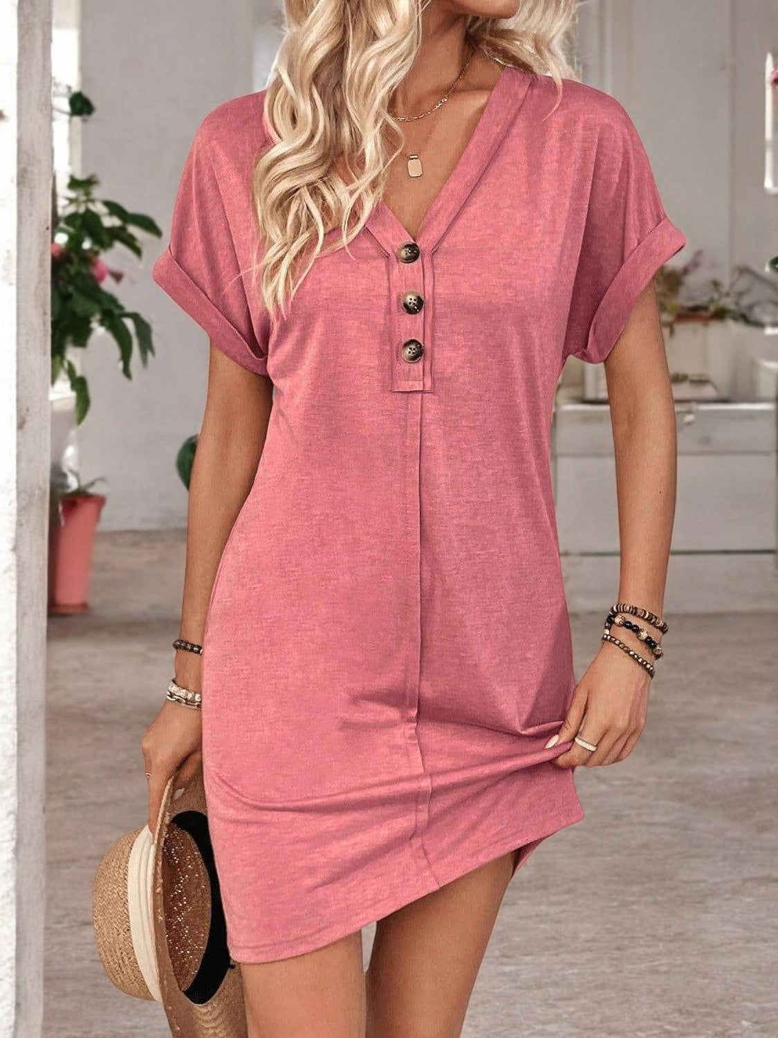 Lena | Dames luchtige linnen zomerjurk | Mini