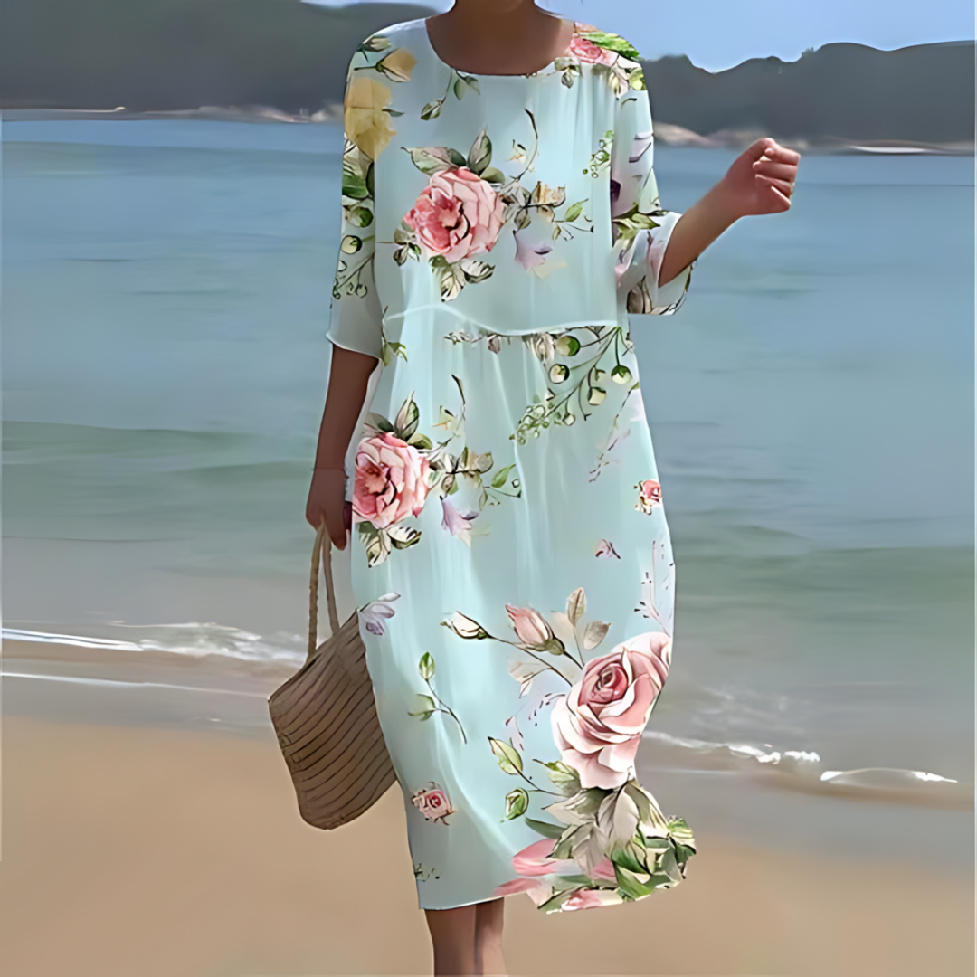 Dames Luchtige elegante zomerjurk | Midi
