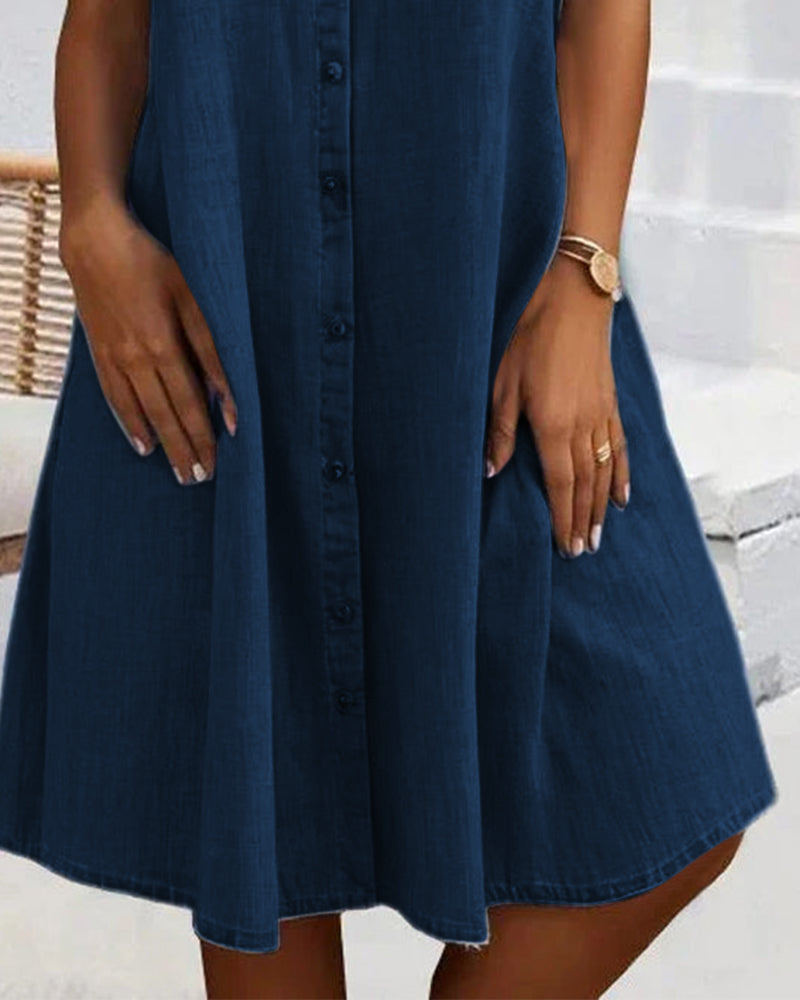 Luisa | Abito vintage da donna | Maniche corte con colletto, uniforme, Midi