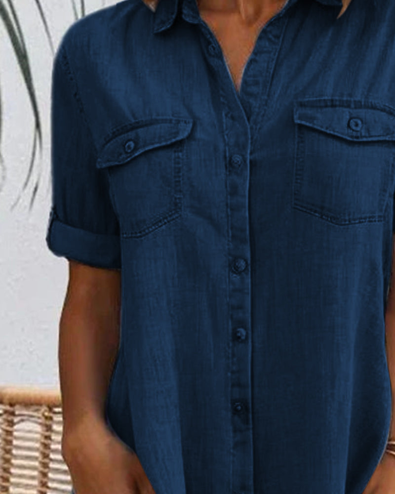 Luisa | Abito vintage da donna | Maniche corte con colletto, uniforme, Midi