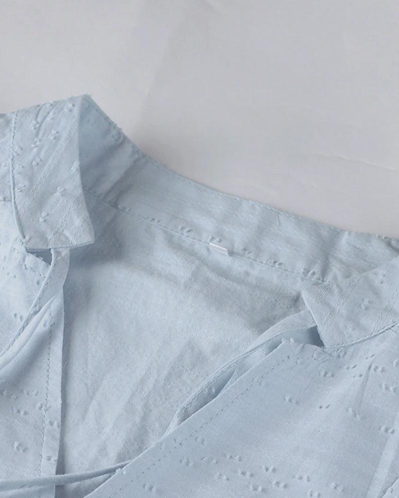 Dames Luchtige strand zomerjurk met zakken | Midi