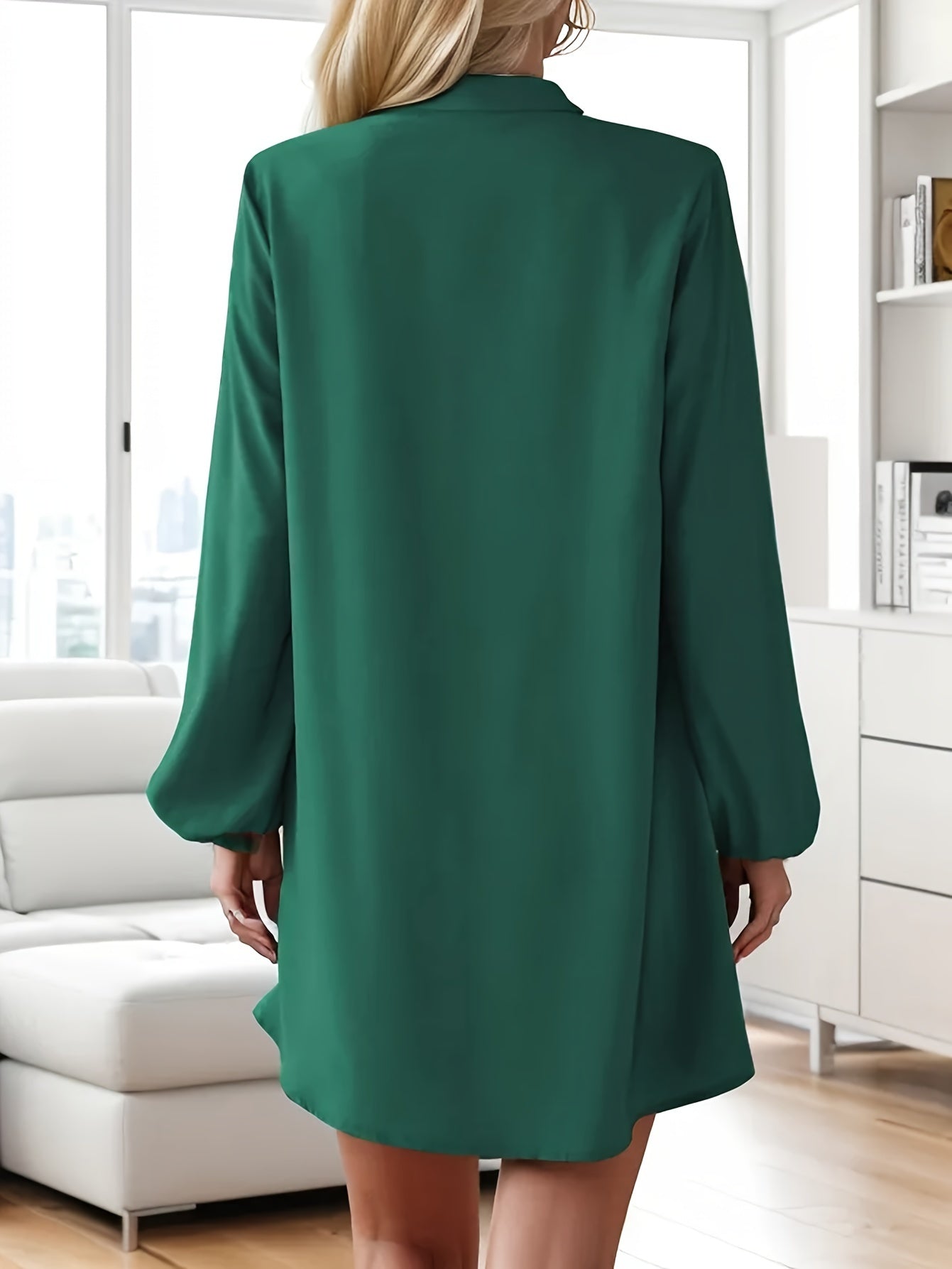 Dames Elegante Overhemd Zomerjurk | Mini