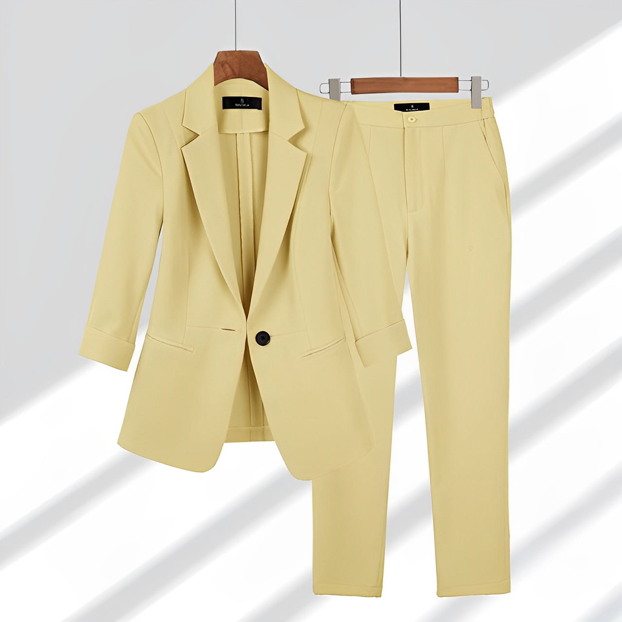 Dames Elegant Zomers Anzug Set | Slim Fit, Met Hosen
