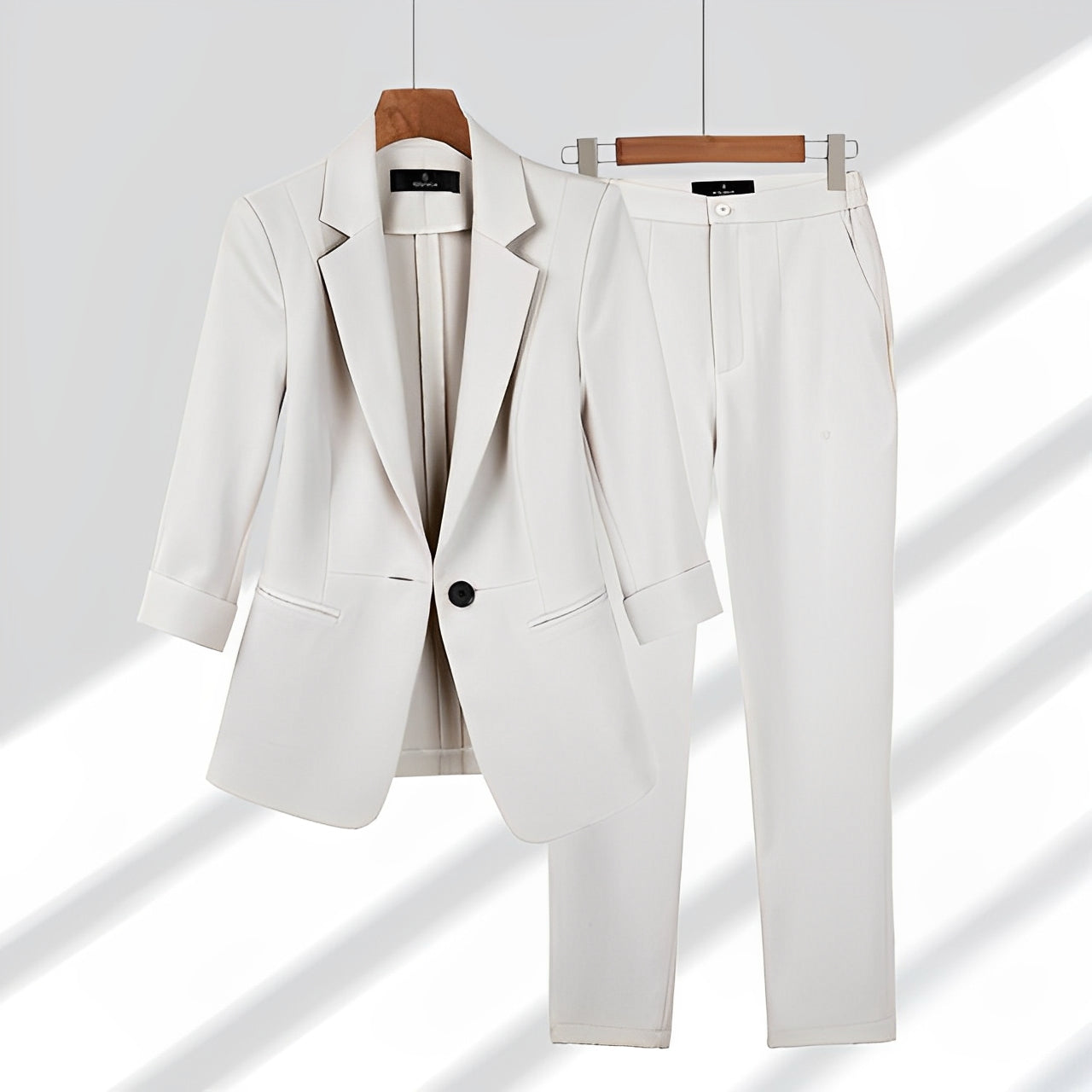 Dames Elegant Zomers Anzug Set | Slim Fit, Met Hosen
