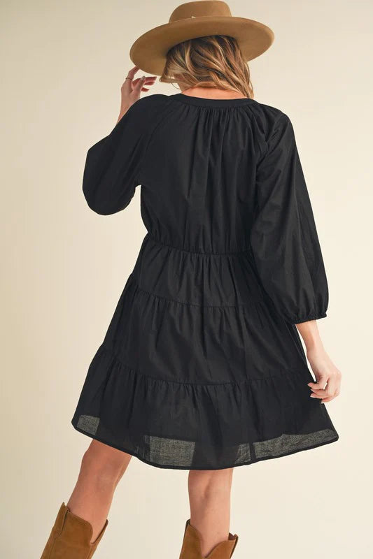 Dames Luchtige geplooide zomerjurk | Mini