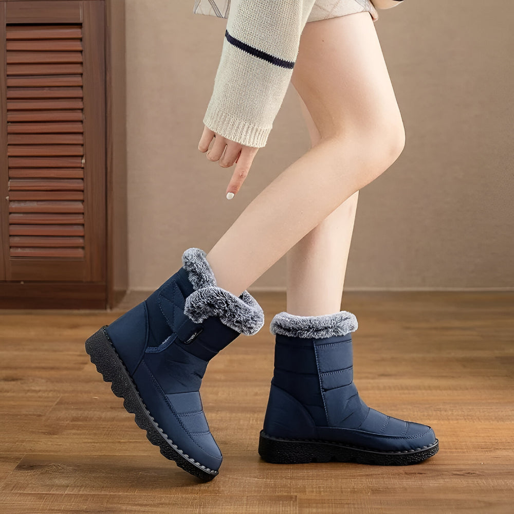 Dames Warme Gevoerde Snowboots – Waterdicht Antislip