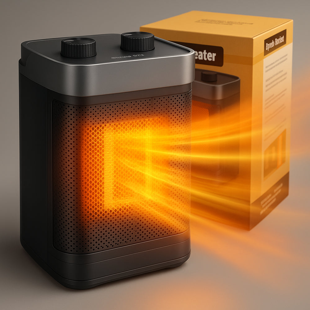 Elektrische Keramische Kachel Compact Draagbaar Snel Verwarmend Veilig