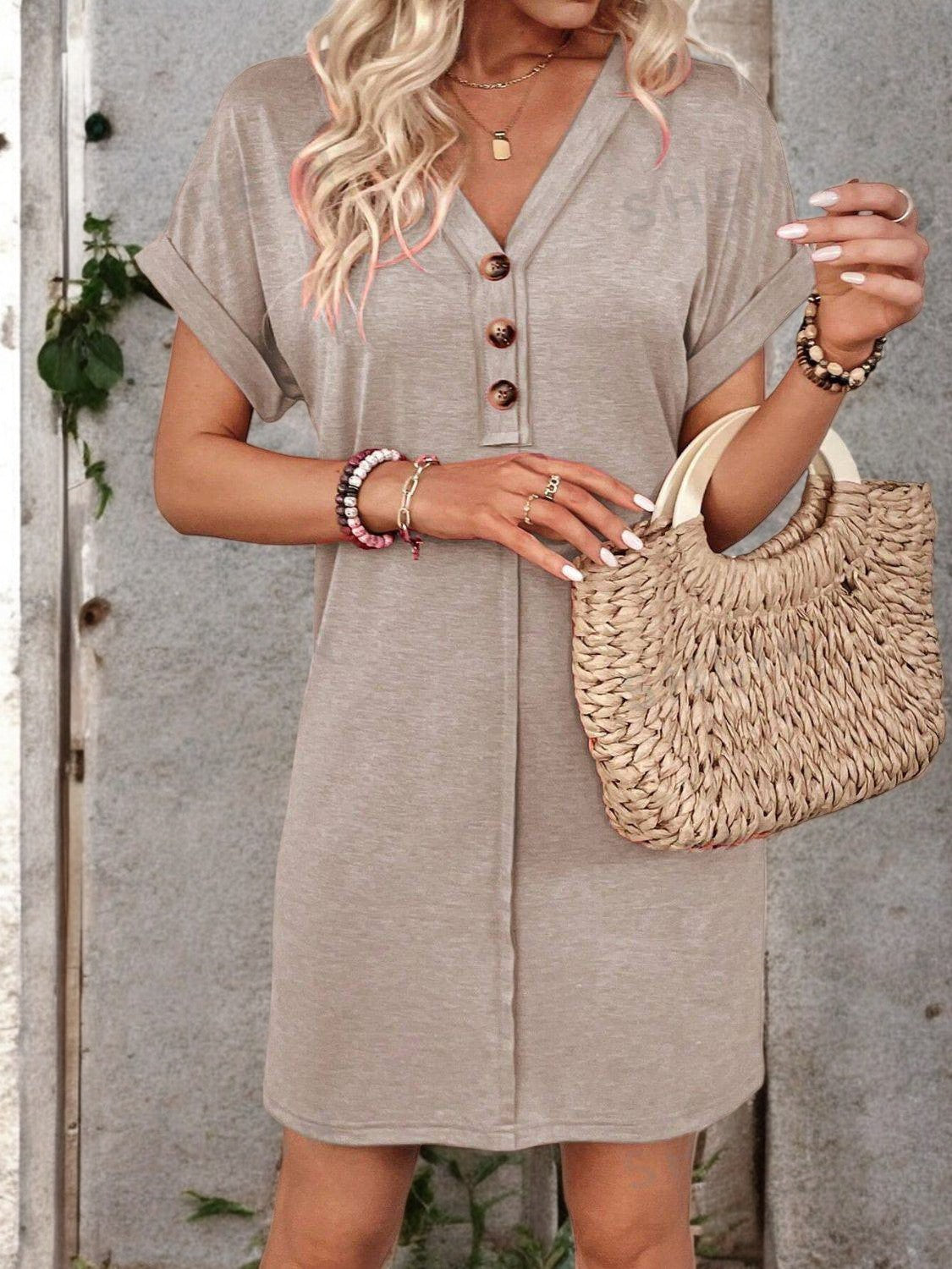Lena | Dames luchtige linnen zomerjurk | Mini