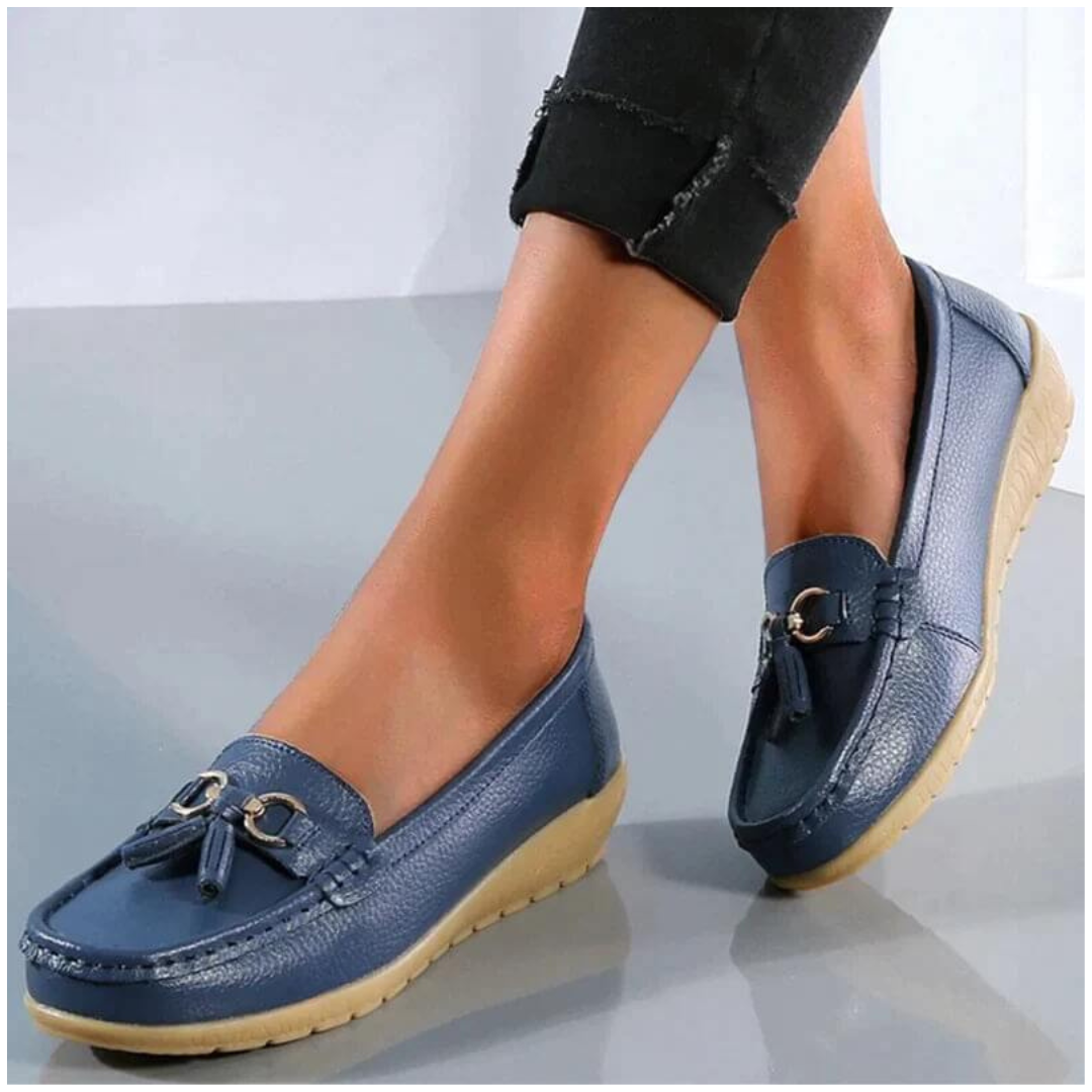 Dames Comfortabele Schoenen | Loafers met Kwastjes