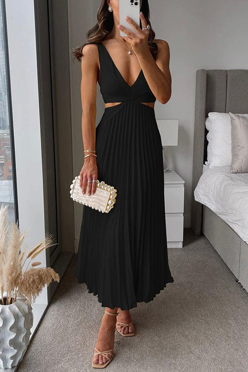 Elena | Abito elegante in satin per ospiti di matrimonio | Midi