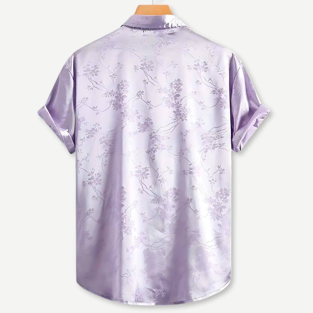 Heren Bedrukt Shirt | Zijdelook