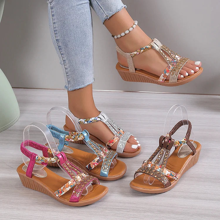 Dames Elegante Sandalen | Plateau Riemen