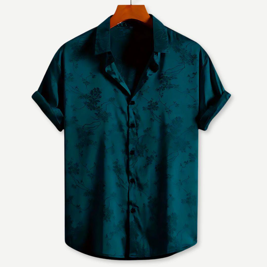 Heren Bedrukt Shirt | Zijdelook