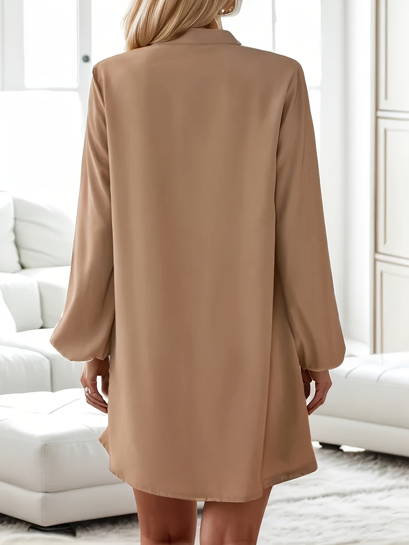Dames Elegante Overhemd Zomerjurk | Mini