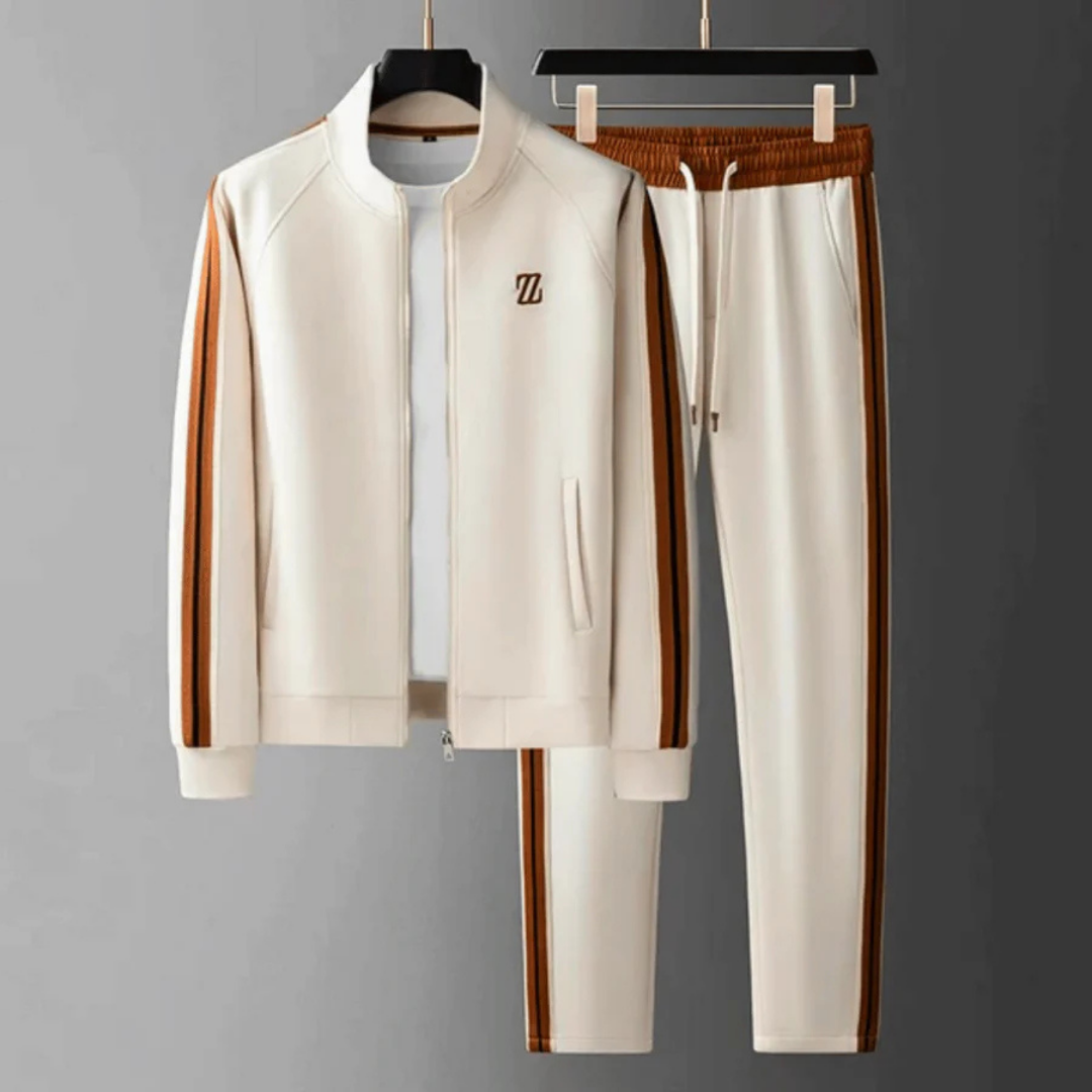 Heren Sportieve Tweedelig Set | Ritssluiting, Joggingbroek
