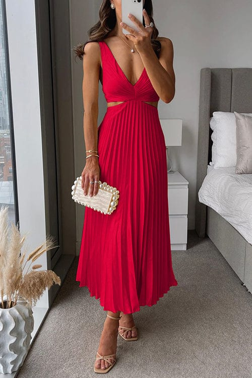 Elena | Abito elegante in satin per ospiti di matrimonio | Midi