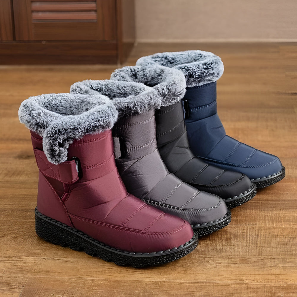Dames Warme Gevoerde Snowboots – Waterdicht Antislip