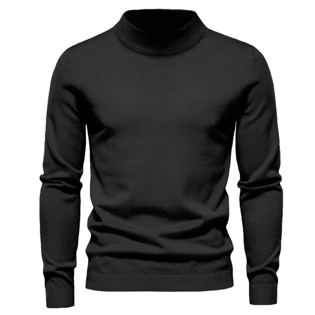 Maglione Uomo a Maglia Fine | Elegante Stile Colletto Corto