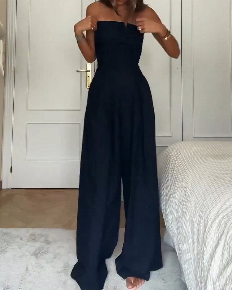 Dames Zomer Jumpsuit | Strapless, Elegant