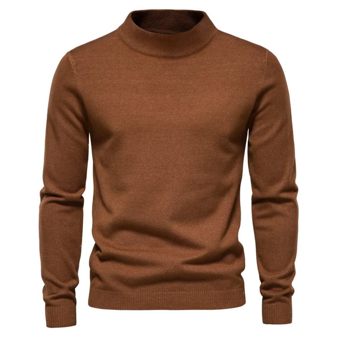 Maglione Uomo a Maglia Fine | Elegante Stile Colletto Corto