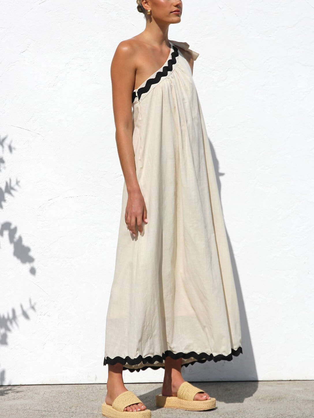 Dames Luchtige Asymmetrische Zomerjurk | Maxi