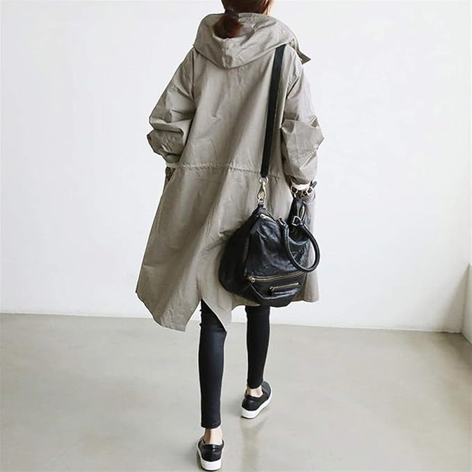 Parka autunnale da donna | Lungo, con cappuccio