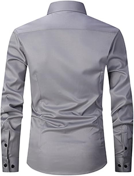 Heren Langarm Overhemd | Slim Fit, Knopen