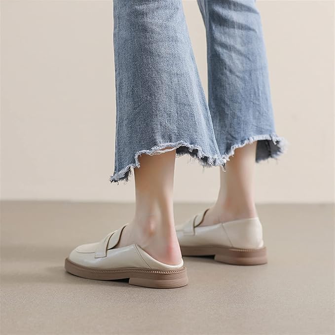 Dames Zomerse Leren Loafers | Elegant, Zwart