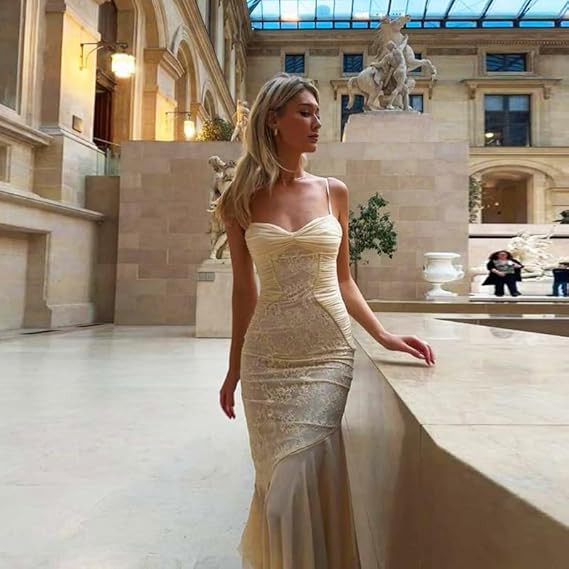 Dames Elegante Getailleerde Avondjurk | Maxi