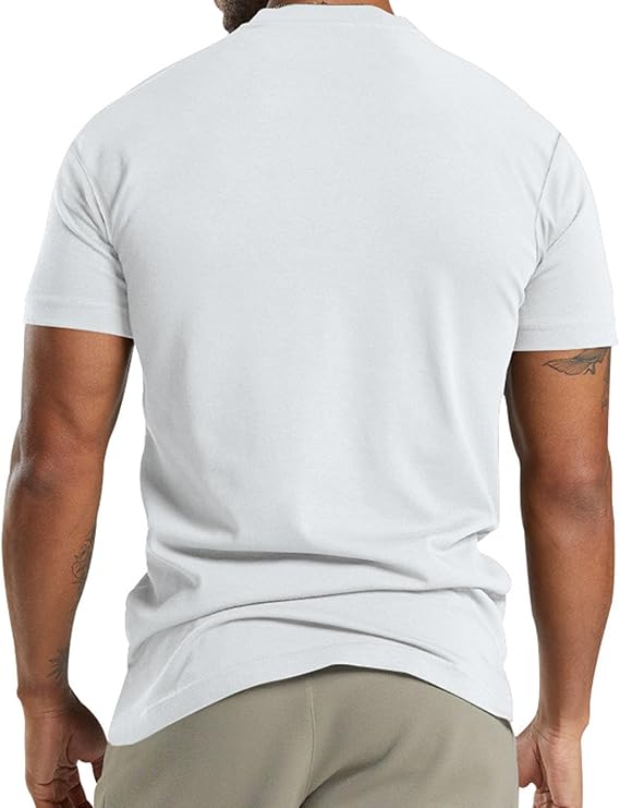 T-shirt sportiva da uomo | Chiusura con collo alla coreana