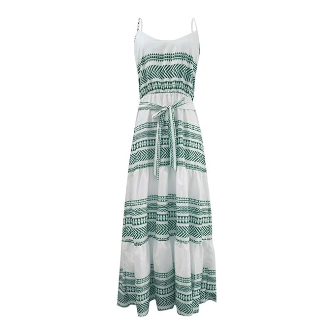Dames Bohemien zomerjurk met etnisch patroon | Maxi
