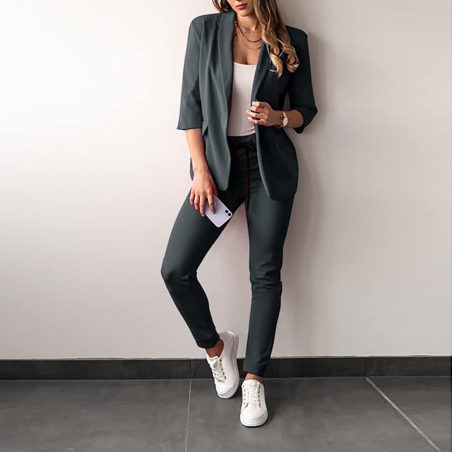 Dames Modern Elegant Zomer Set | Slim Fit, Met Hosen