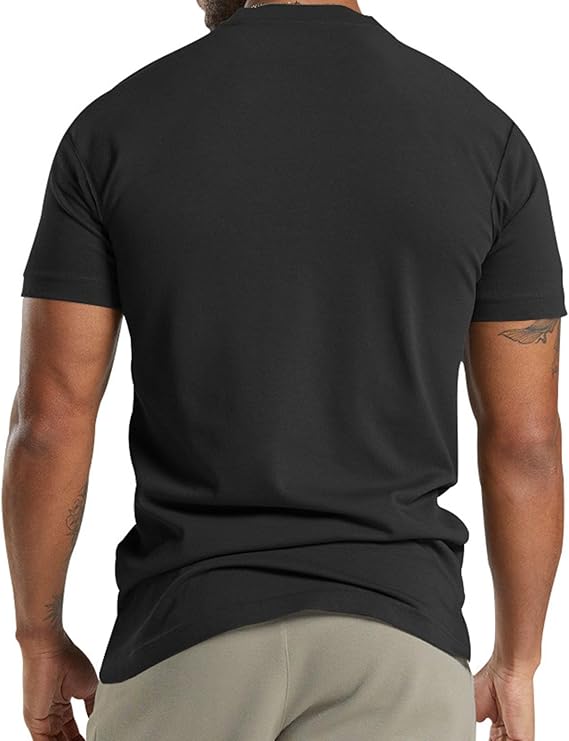 T-shirt sportiva da uomo | Chiusura con collo alla coreana