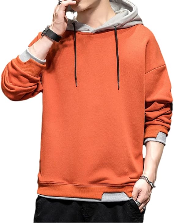 Felpe Oversize da Uomo | Con Cappuccio a Contrasto Colore