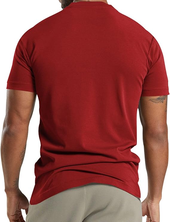 T-shirt sportiva da uomo | Chiusura con collo alla coreana