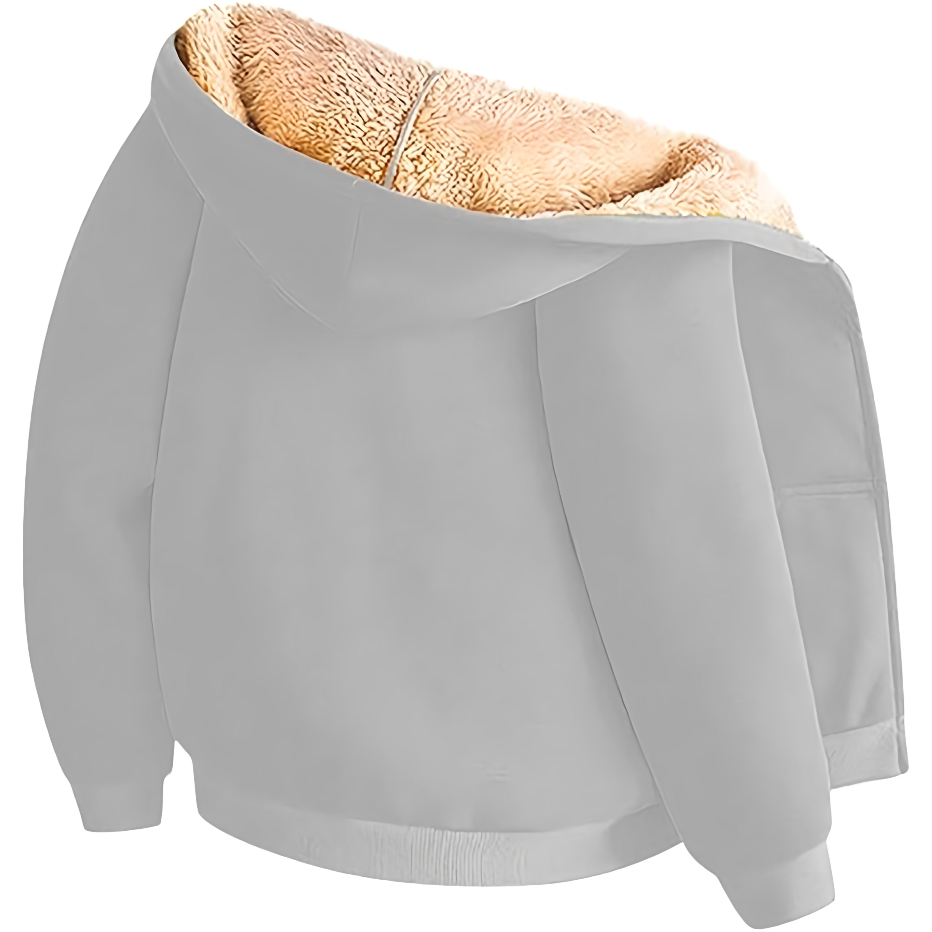 Felpa con cappuccio in pile Teddy caldo da donna | Con cappuccio, cerniera